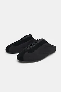 FABRIC COLLAPSIBLE HEEL SNEAKERS
