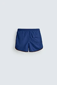 CONTRAST SHORT SWIMSUIT