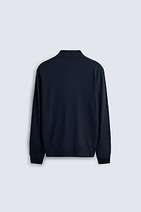 POLO EN MAILLE AVEC LAINE