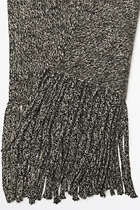 100% Cashmere Heathered Knit Scarf