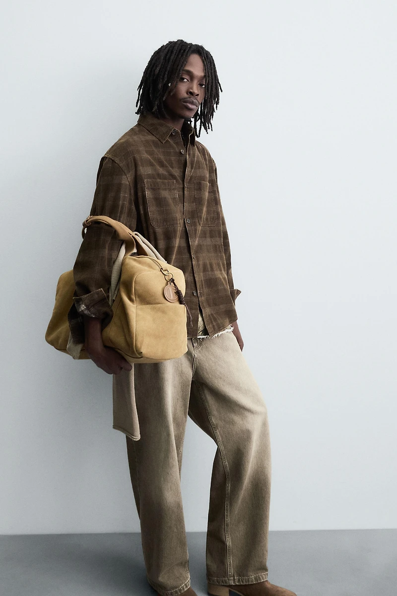 PLAID CORDUROY SHIRT