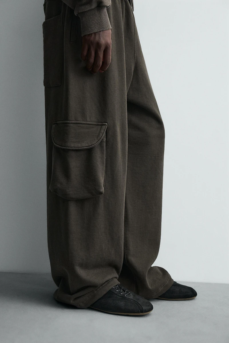 PANTALON CARGO DÉLAVÉ