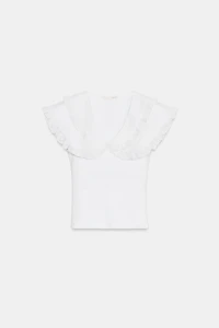 PETER PAN COLLAR T-SHIRT