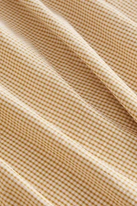 COTTON SEERSUCKER CHECK DUVET COVER
