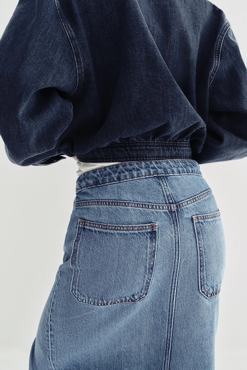 Z1975 WRAP DENIM SKIRT