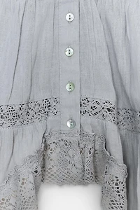 EMBROIDERED STRAP TOP
