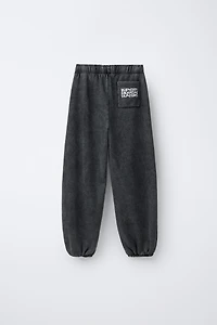 WASHED EFFECT JOGGER PANTS KPOP DEMON HUNTERS™ NETFLIX ©
