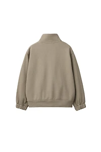 LABEL APPLIQUÉ SWEATSHIRT