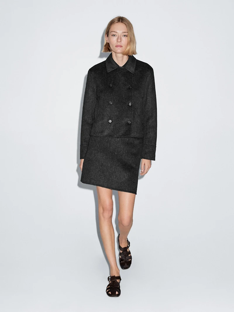 Short faux fur coat