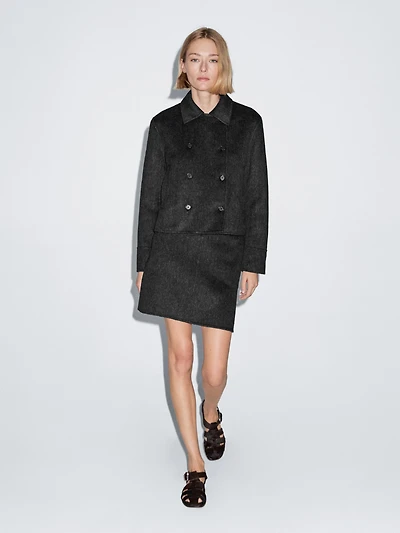 Short faux fur coat