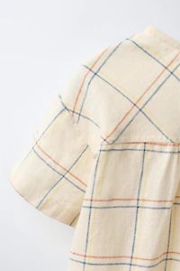 CHEMISE À CARREAUX BRODÉE