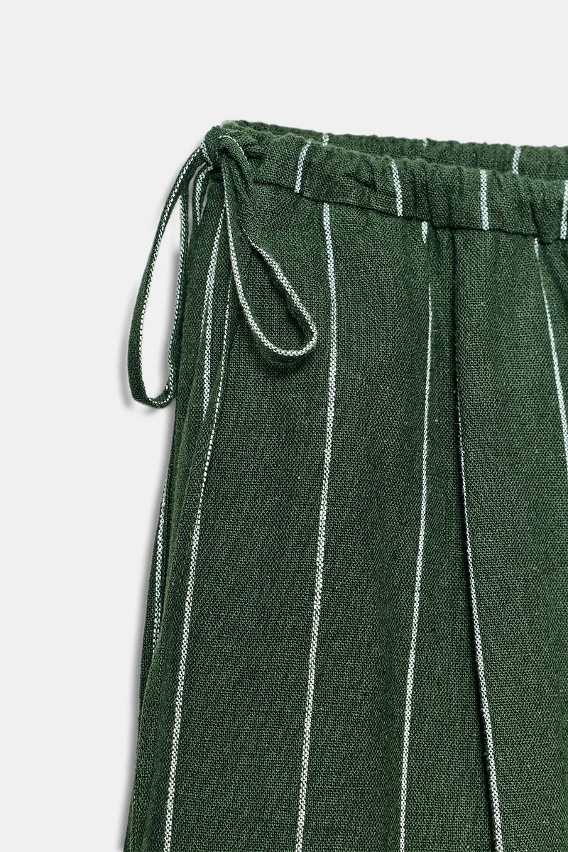 PANTALON AVEC LIN RAYURES ZW COLLECTION