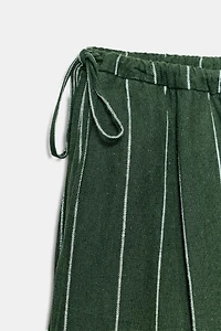 PANTALON AVEC LIN RAYURES ZW COLLECTION