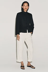 FIREMAN CLASP PEPLUM BLAZER ZW COLLECTION