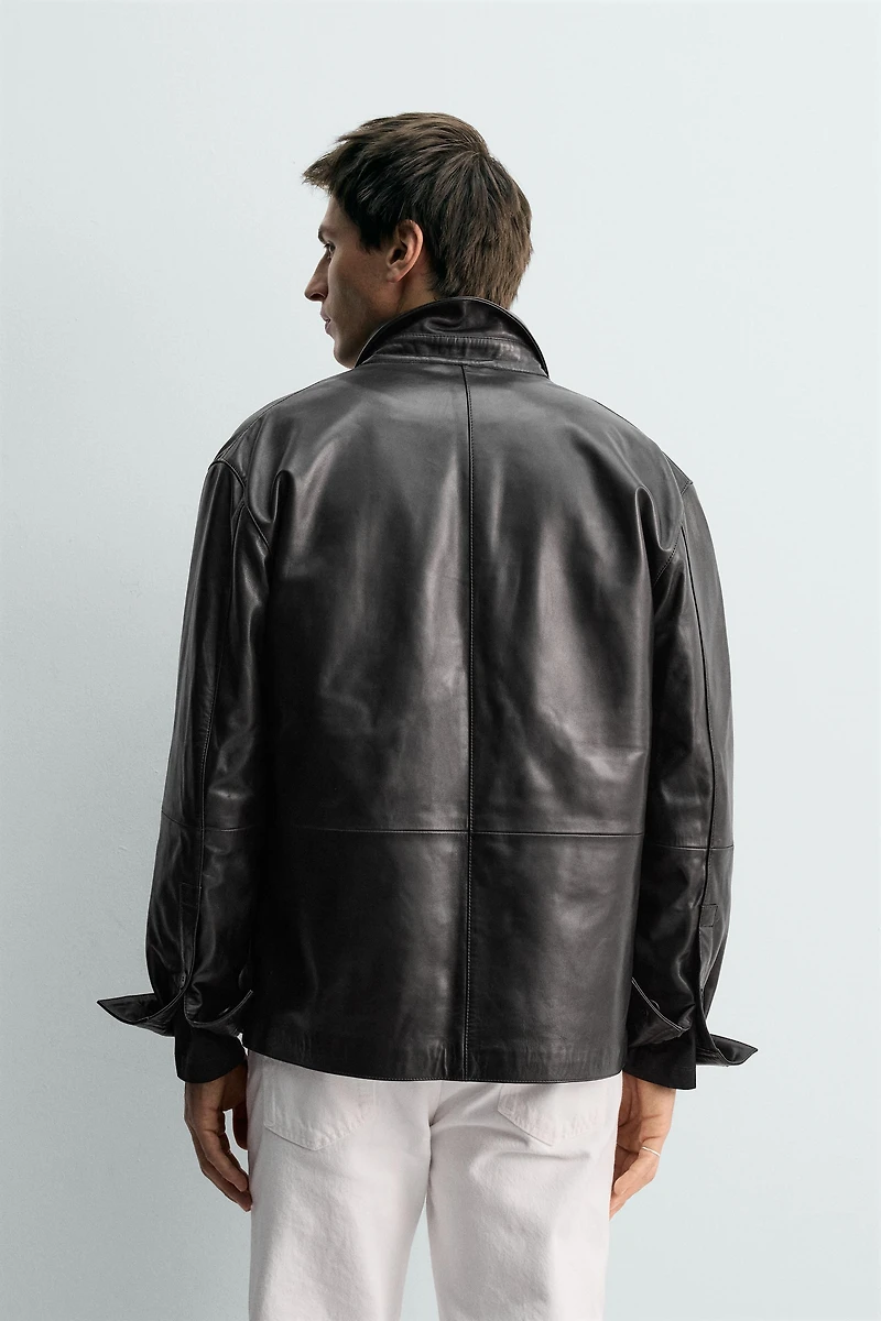 SURCHEMISE EN CUIR NAPPA