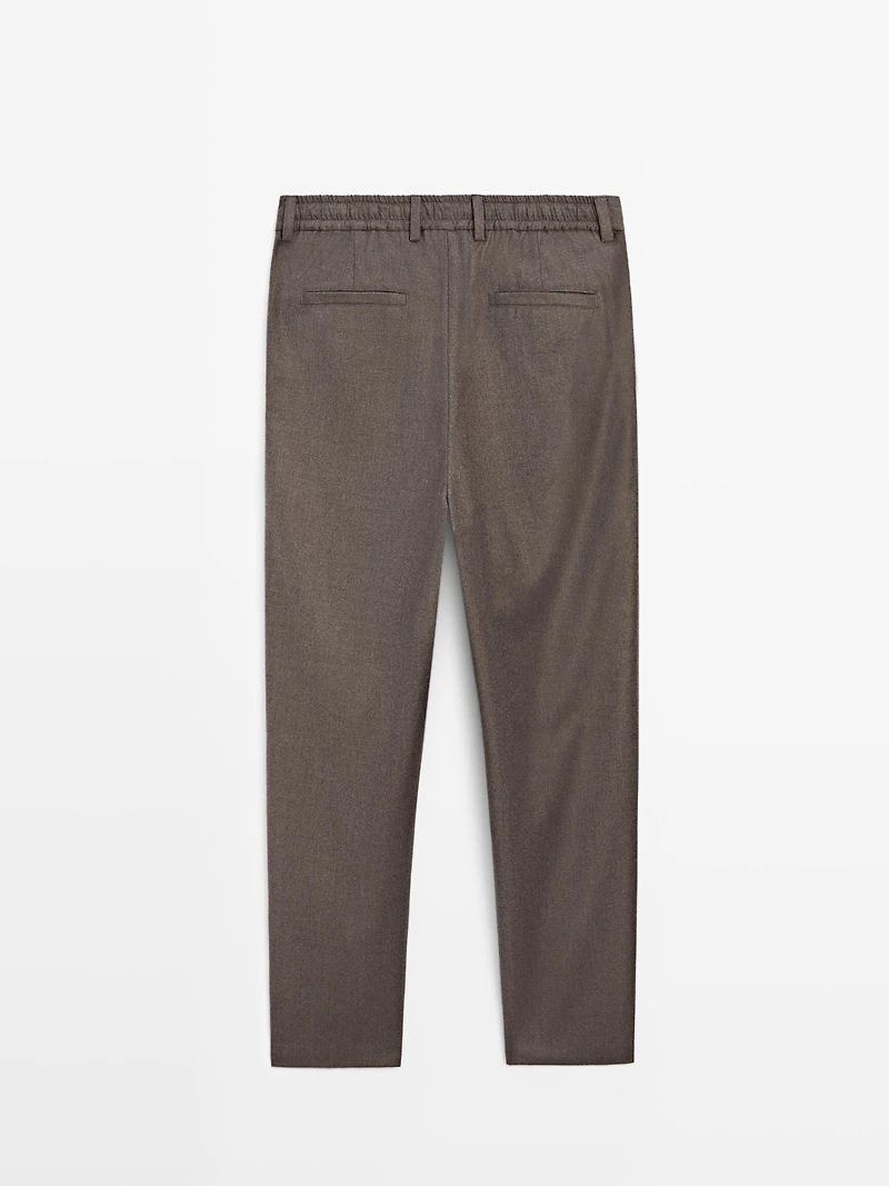 Pantalon flanelle 100 % laine