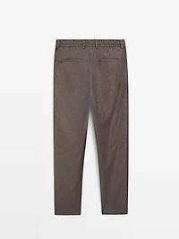 Pantalon flanelle 100 % laine