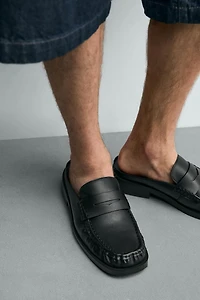 OPEN BACK LOAFERS