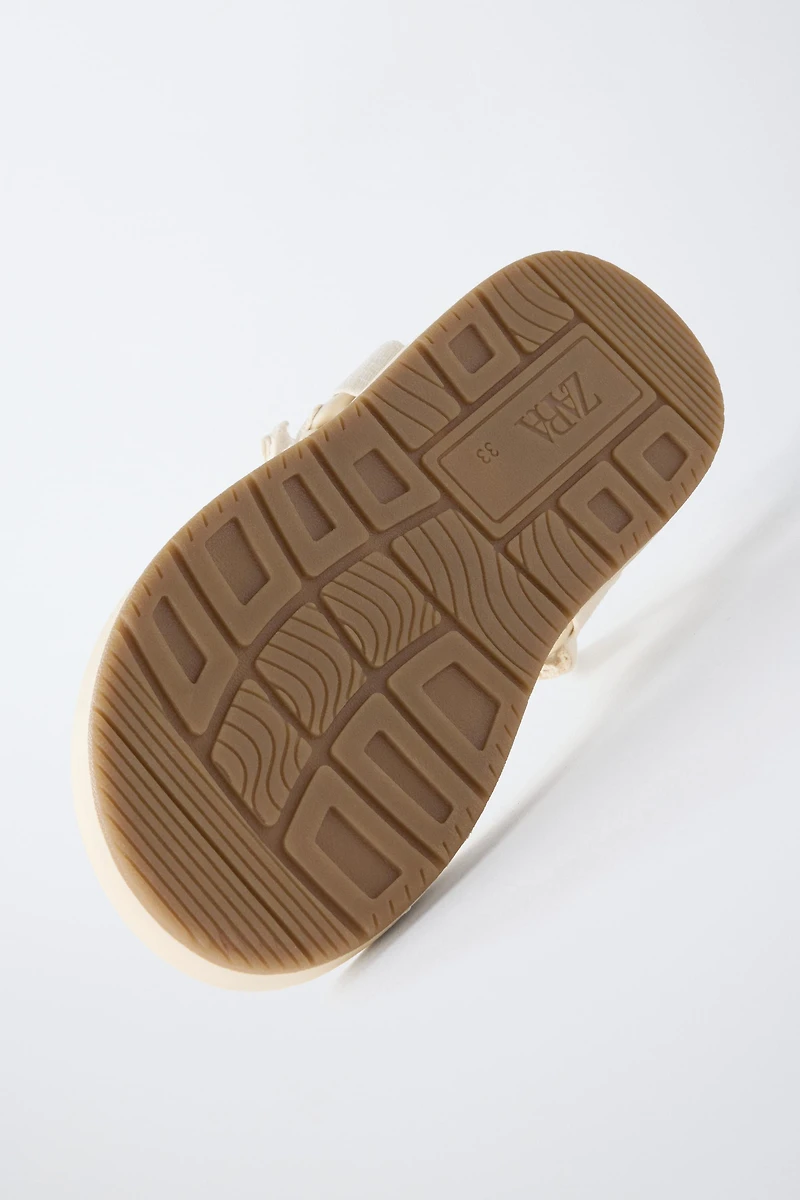 EMBROIDERED TECHNICAL SANDALS