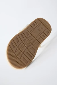 EMBROIDERED TECHNICAL SANDALS
