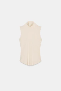 MOCK NECK T-SHIRT