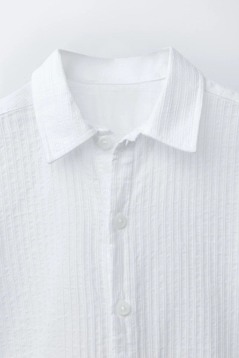 CHEMISE DOBBY BRODÉE