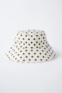 POLKA DOT BUCKET HAT