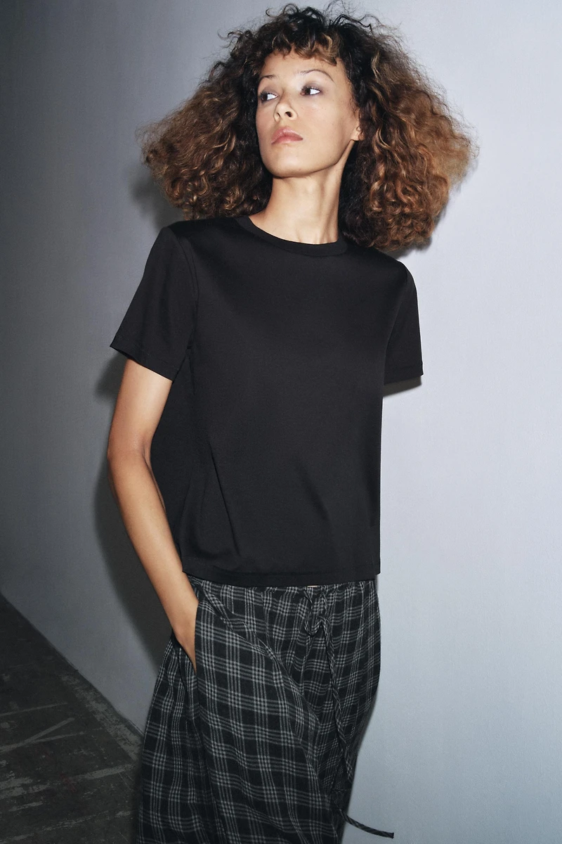 MERCERIZED COTTON T-SHIRT