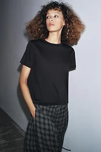 MERCERIZED COTTON T-SHIRT