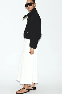 BOMBER JACKET WITH REMOVABLE SCARF