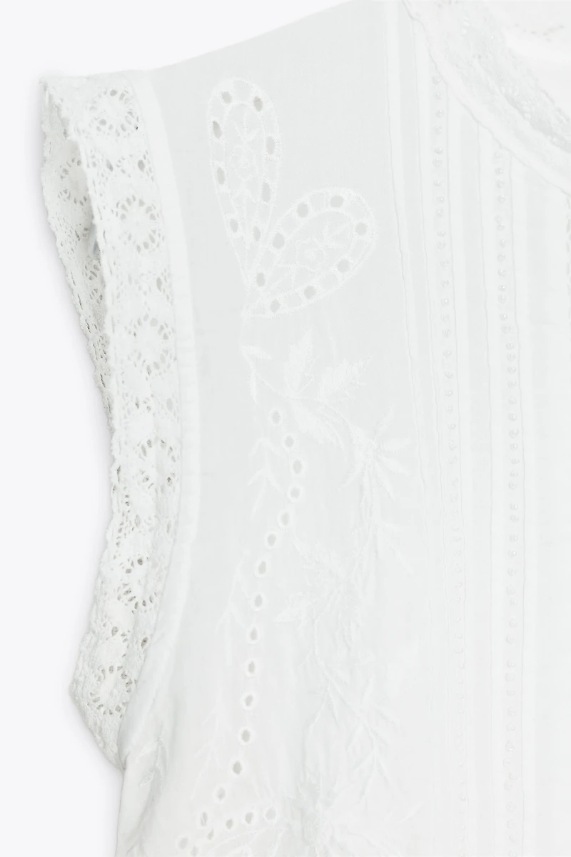 BLOUSE ENTRE-DEUX SANS MANCHES ZW COLLECTION