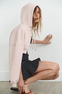TRF DENIM RUFFLE DRESS