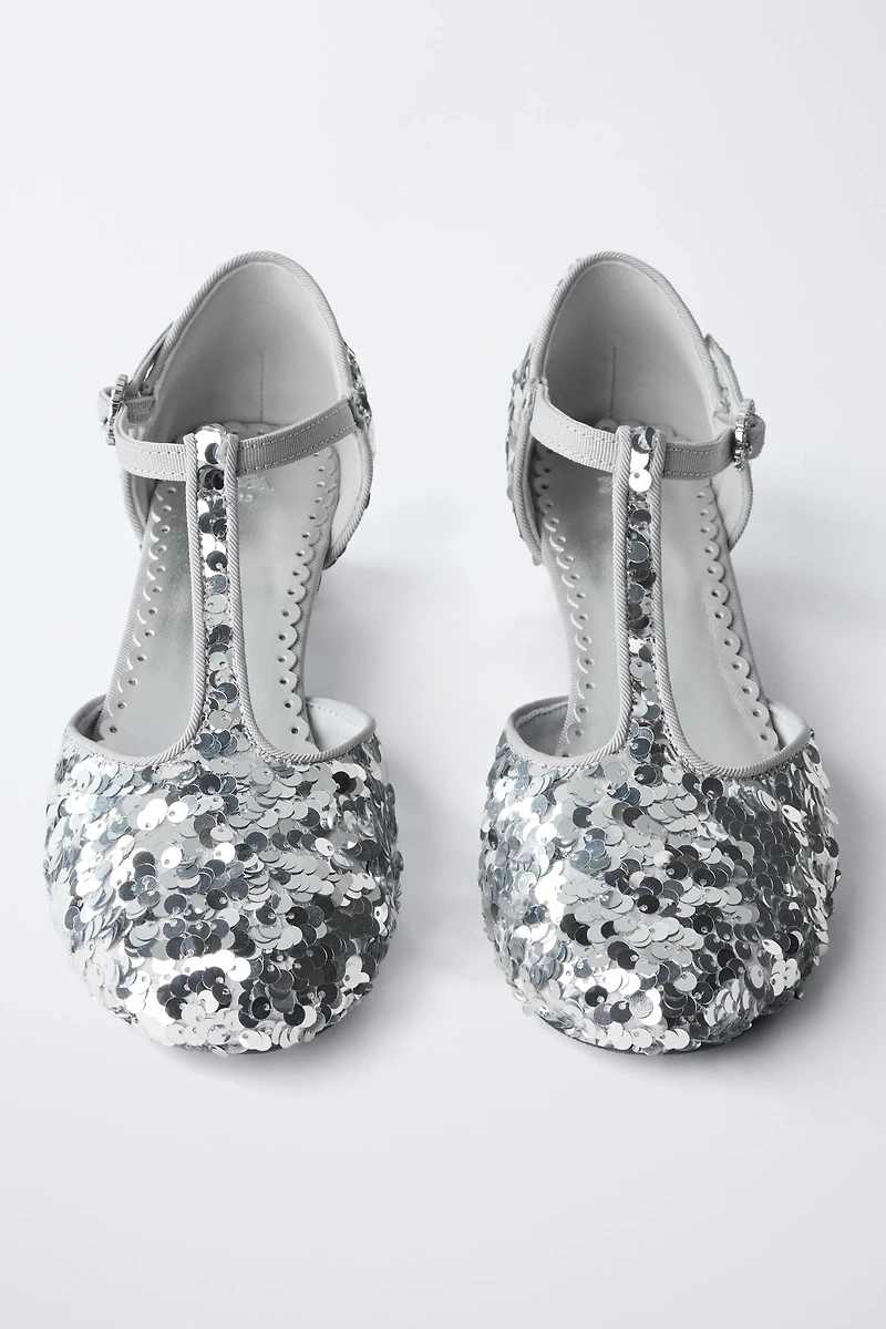 SEQUIN HEELS