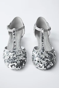 SEQUIN HEELS
