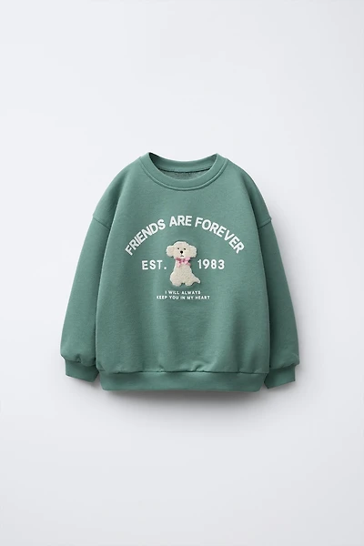 TERRY PATCH SWEATSHIRT