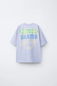 RAISED SKATE PRINT T-SHIRT