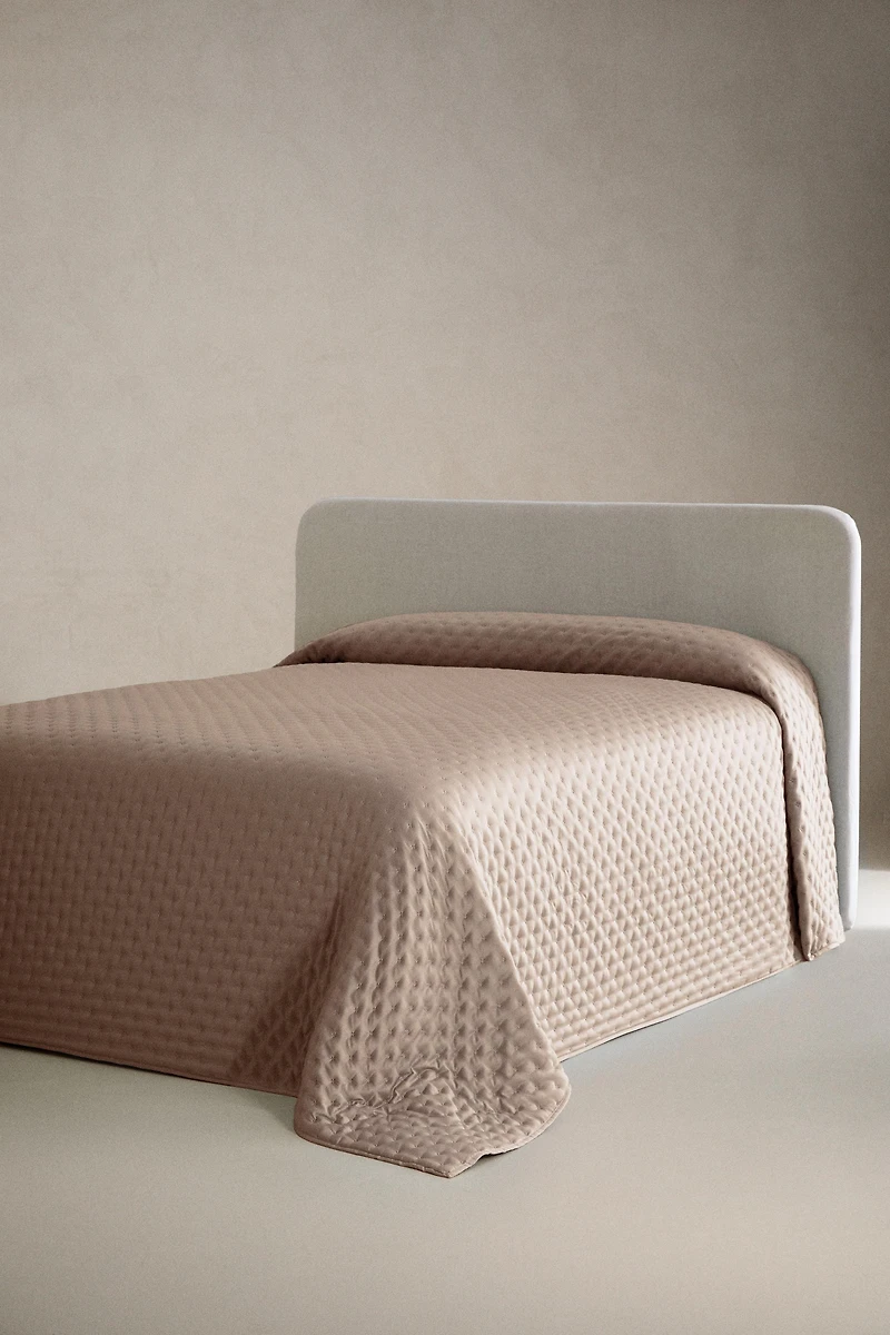 ÉDREDON SATIN UNI NŒUDS