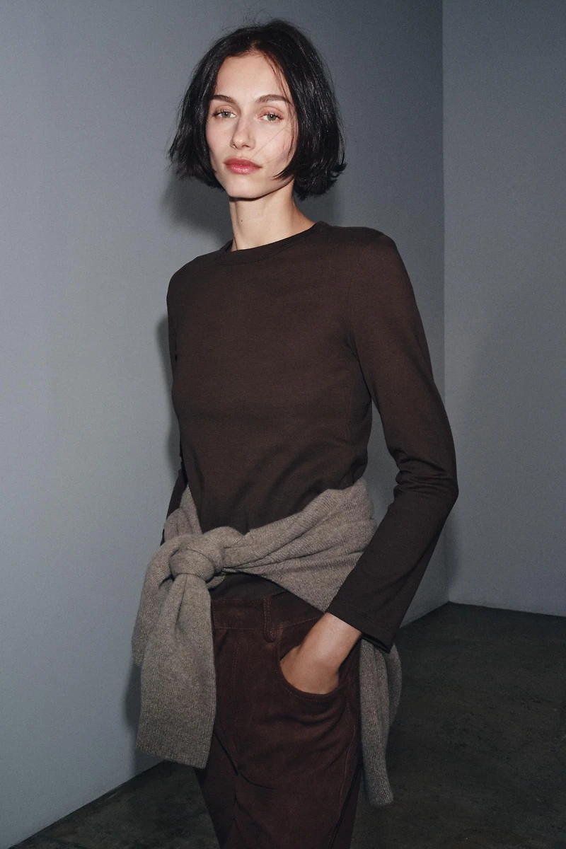 INTERLOCK LONG SLEEVE T-SHIRT