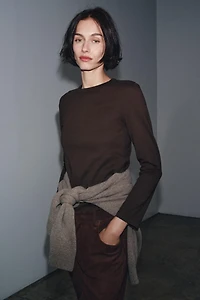 INTERLOCK LONG SLEEVE T-SHIRT