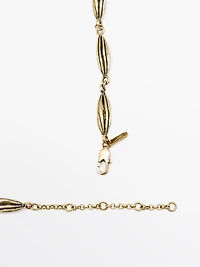 Collier long cacao