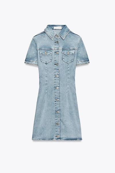 Z1975 DENIM MINI DRESS