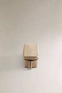 SMALL LEATHER TRAVEL JEWELLERY BOX