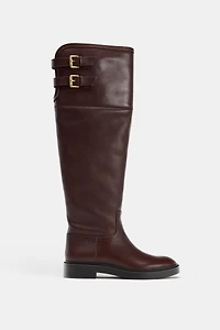 LEATHER BOOTS WITH INNER LINING