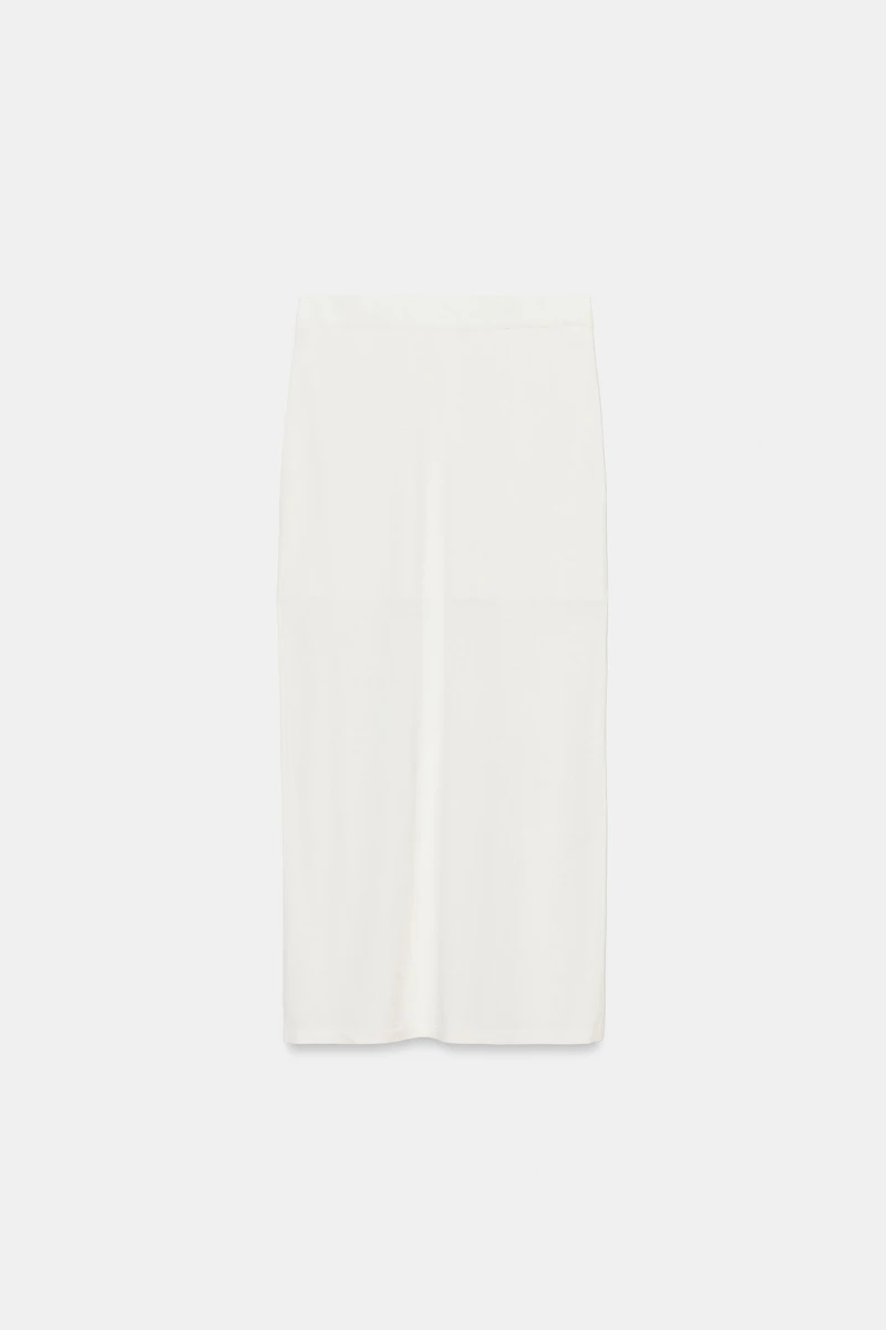 FINE KNIT MIDI SKIRT