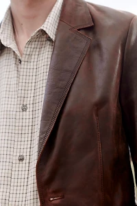 LIMITED EDITION LEATHER SUIT BLAZER