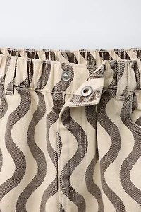 GEOMETRIC PRINT JEANS
