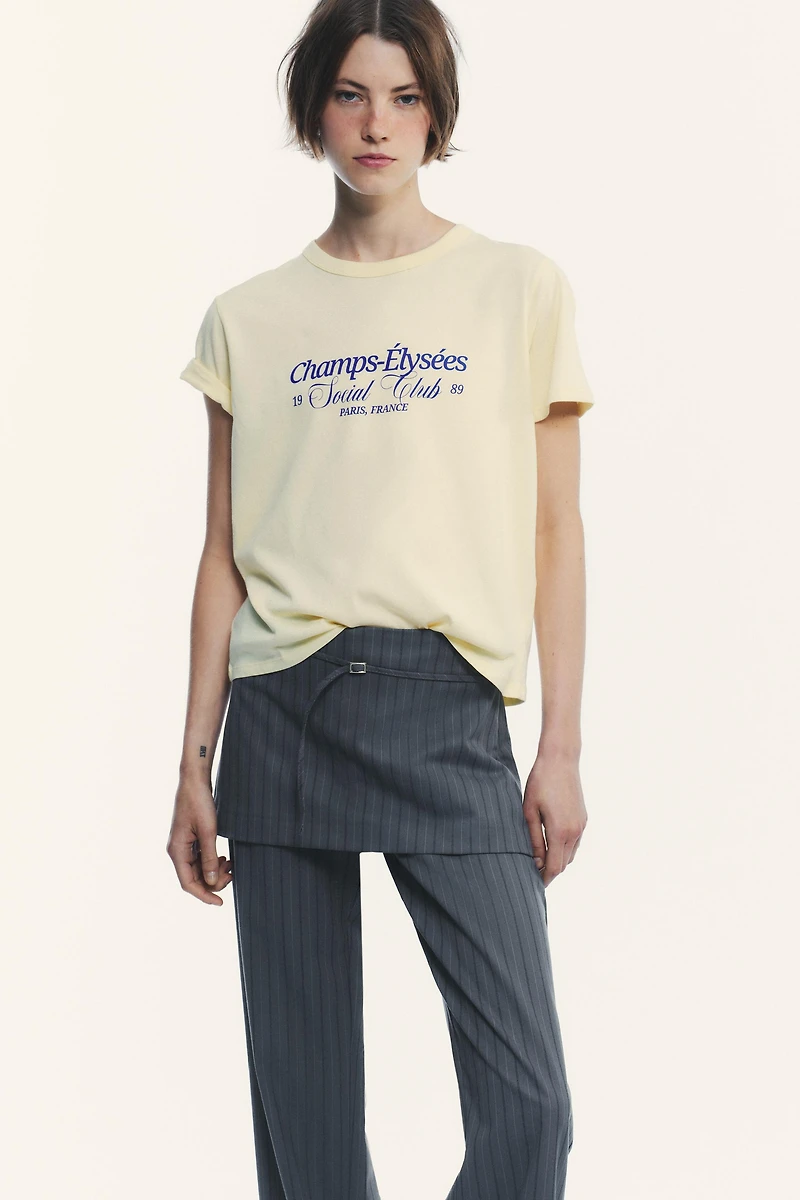 PANTALON-JUPE À RAYURES TENNIS
