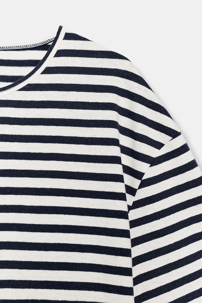 STRIPED SHORT SLEEVE T-SHIRT