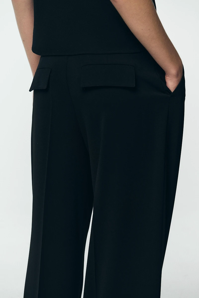 CHAIN WIDE LEG PANTS