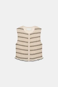 TOP GILET COUTURES BIMATIÈRE